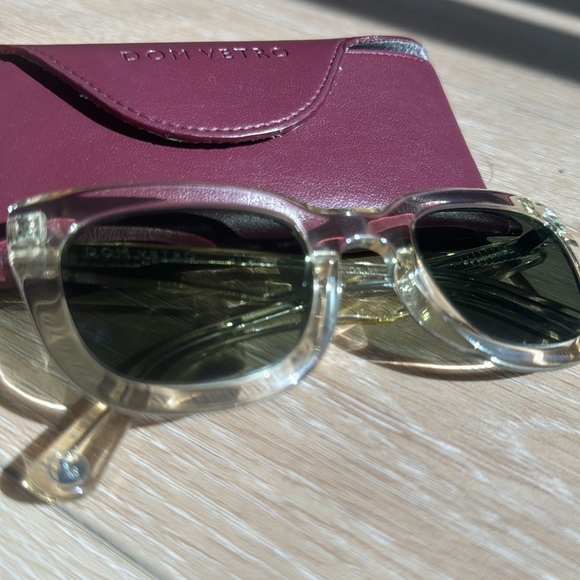 DOM VETRO rose clear sunglasses 48-25-125 - Picture 3 of 11